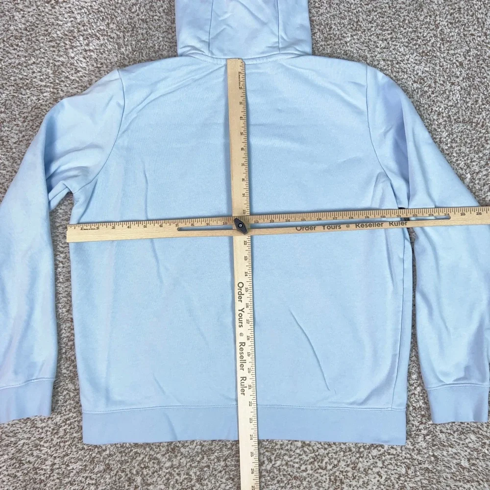 Nike Hoodie Mens Large Blue Pullover Fleece Sweatshirt Logo Club Sportswear Top